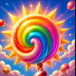 Stilisiertes Cover zu Sugar Rush Super Scatter